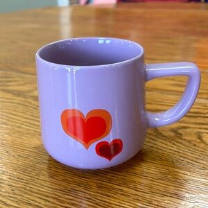 Starbucks 2018 Limited Edition Valentines mug. Purple w/red orange heart.